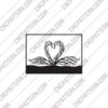 Tree Swan Wall Decor CNC File