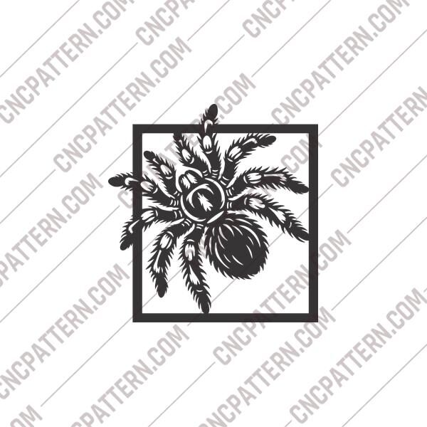 Spider Wall Decor for Halloween CNC Design